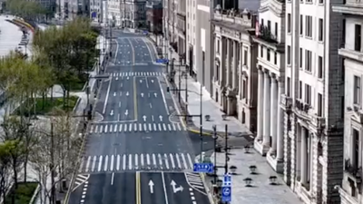 Pamjet e frikshme me dron tregojnë të braktisur  qendrën e Shangait